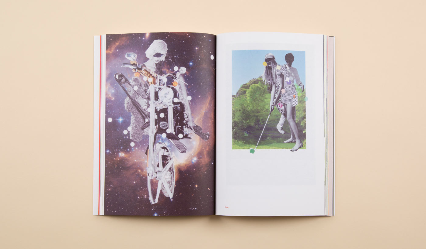 Weird collage art book